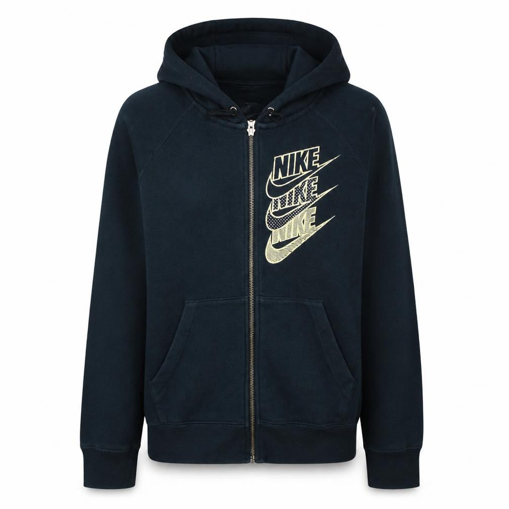 Womens UK Size XS Nike Black Full Zip Hoodie