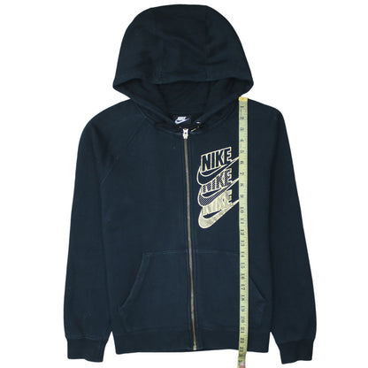 Womens UK Size XS Nike Black Full Zip Hoodie