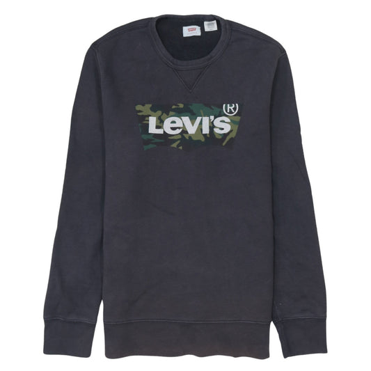 Mens UK Size S Levi's Black Pullover Sweatshirt