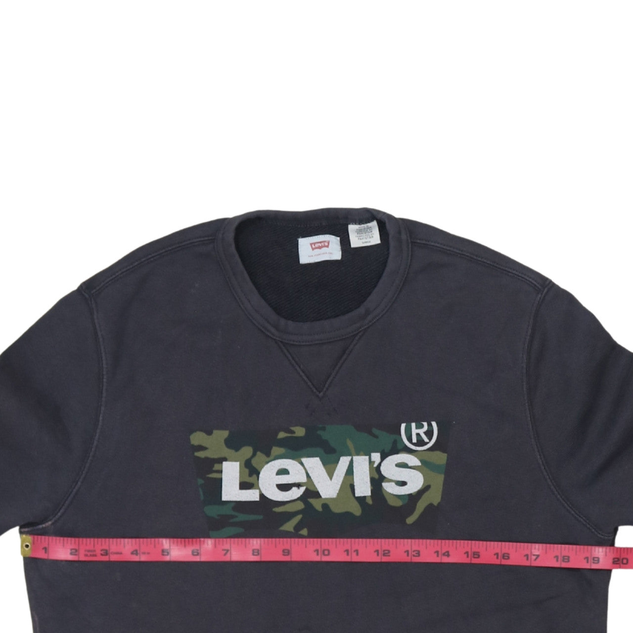 Mens UK Size S Levi's Black Pullover Sweatshirt