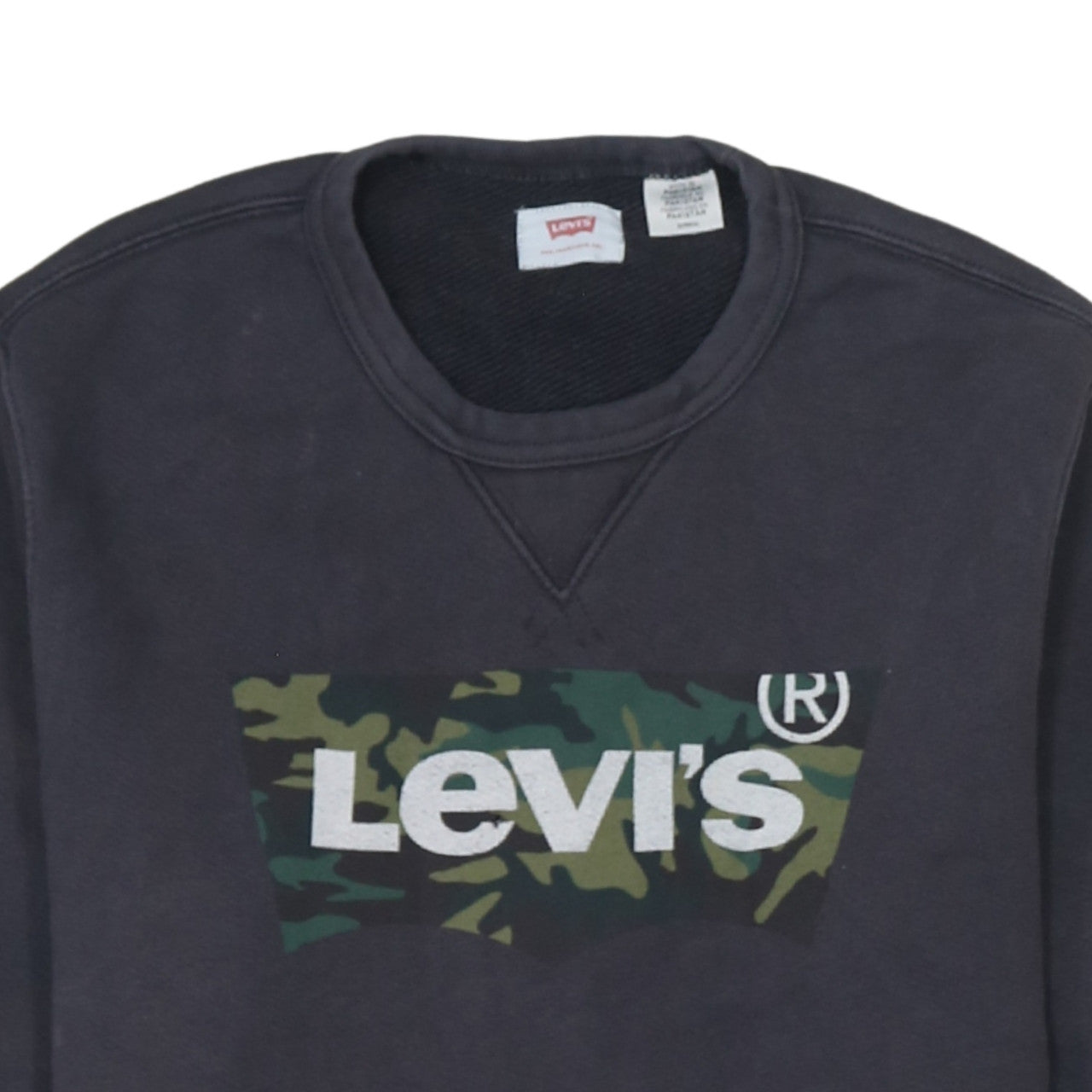 Mens UK Size S Levi's Black Pullover Sweatshirt