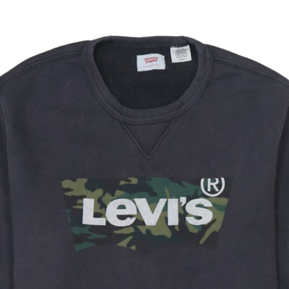 Mens UK Size S Levi's Black Pullover Sweatshirt