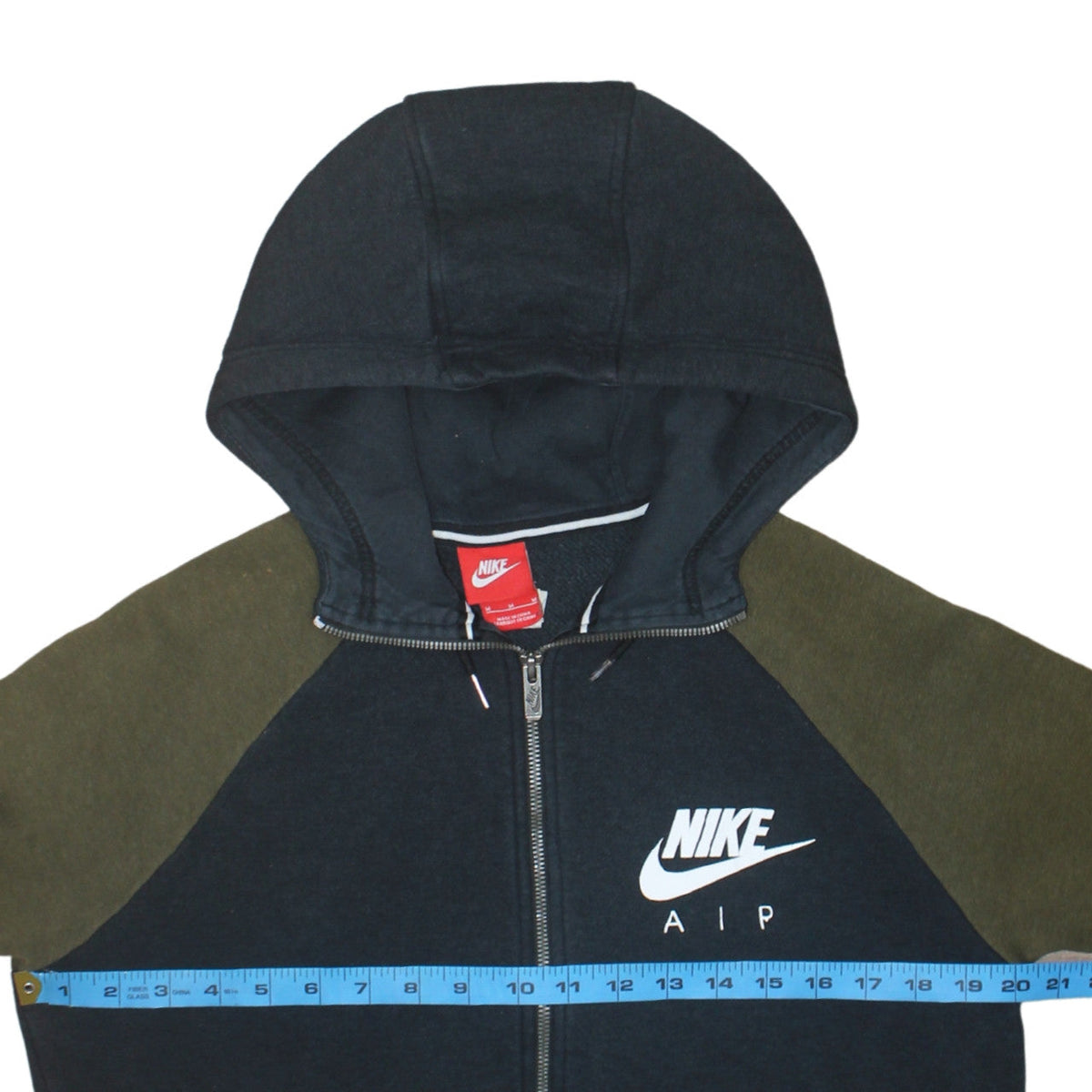 Mens UK Size M Nike Multicoloured Full Zip Hoodie