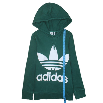 Womens UK Size 10 adidas Green Pullover Hoodie