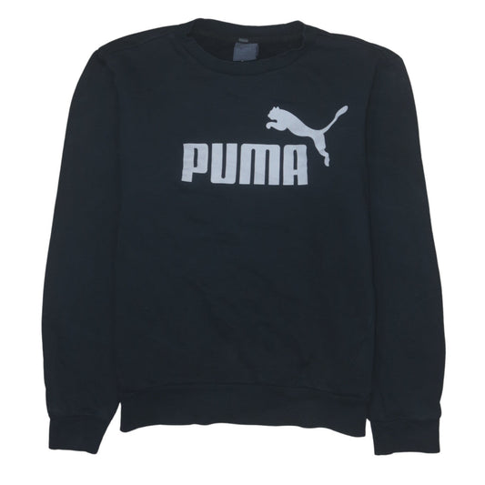 Womens UK Size S PUMA Black Pullover Sweatshirt