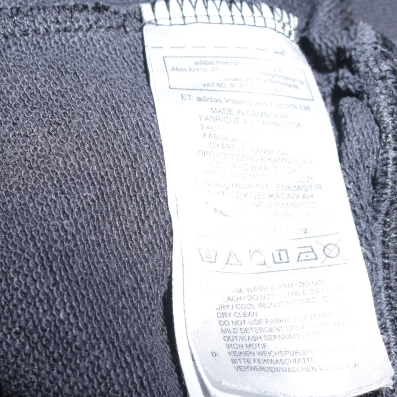 Womens UK Size 12 adidas Black Pullover Sweatshirt