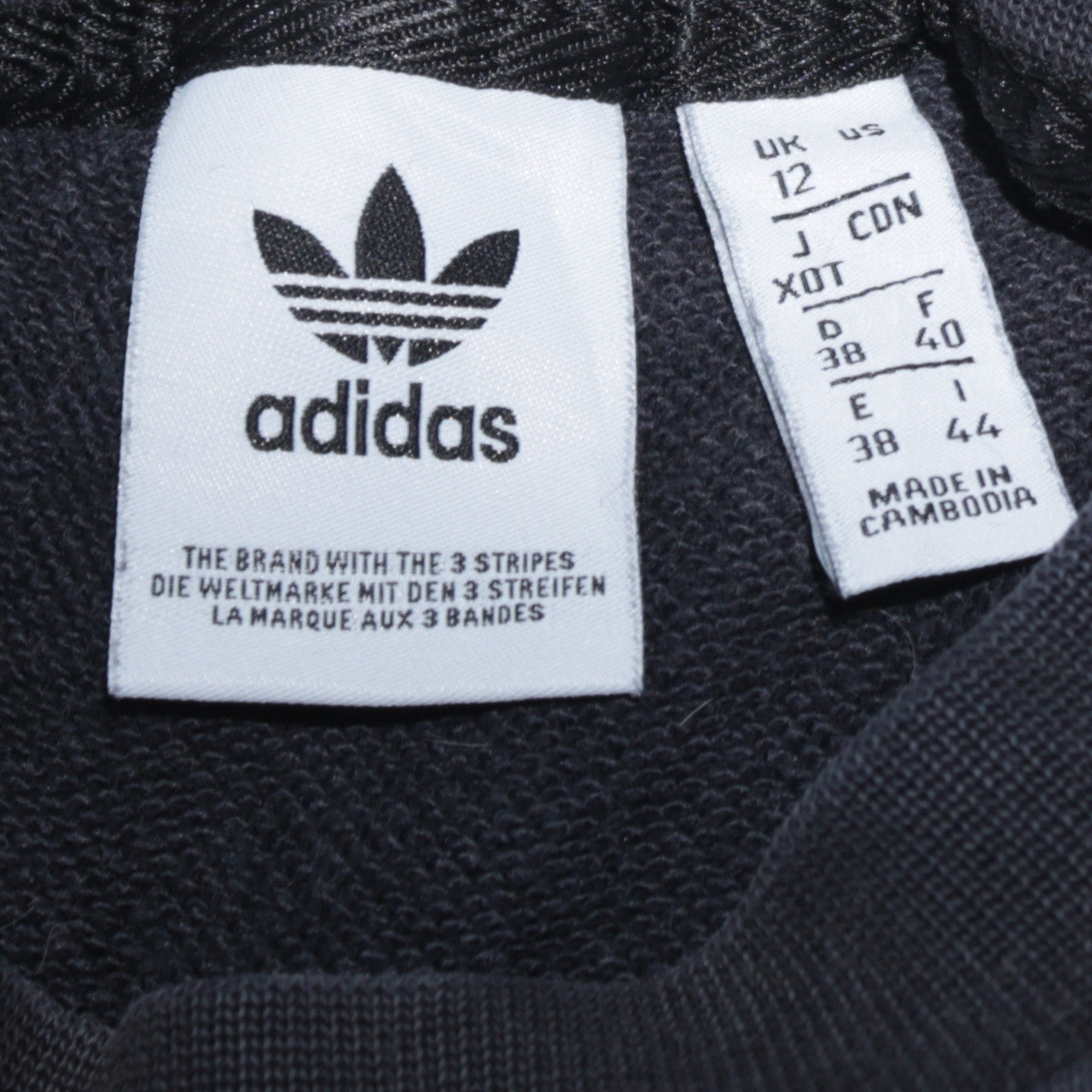 Womens UK Size 12 adidas Black Pullover Sweatshirt