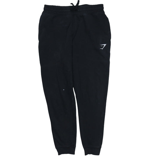Mens UK Size S Gymshark Regular Fit Jogger Black Trousers