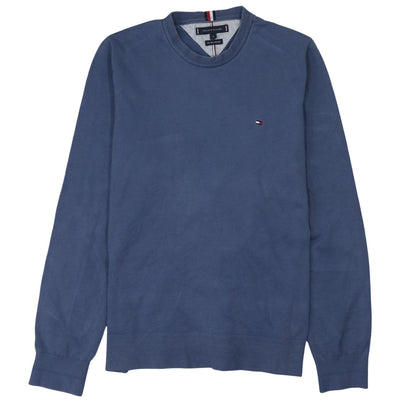 Mens UK Size M Tommy Hilfiger Blue Pullover Jumper