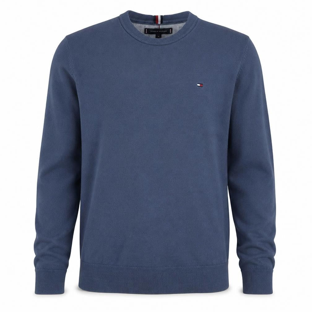 Mens UK Size M Tommy Hilfiger Blue Pullover Jumper