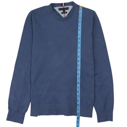 Mens UK Size M Tommy Hilfiger Blue Pullover Jumper