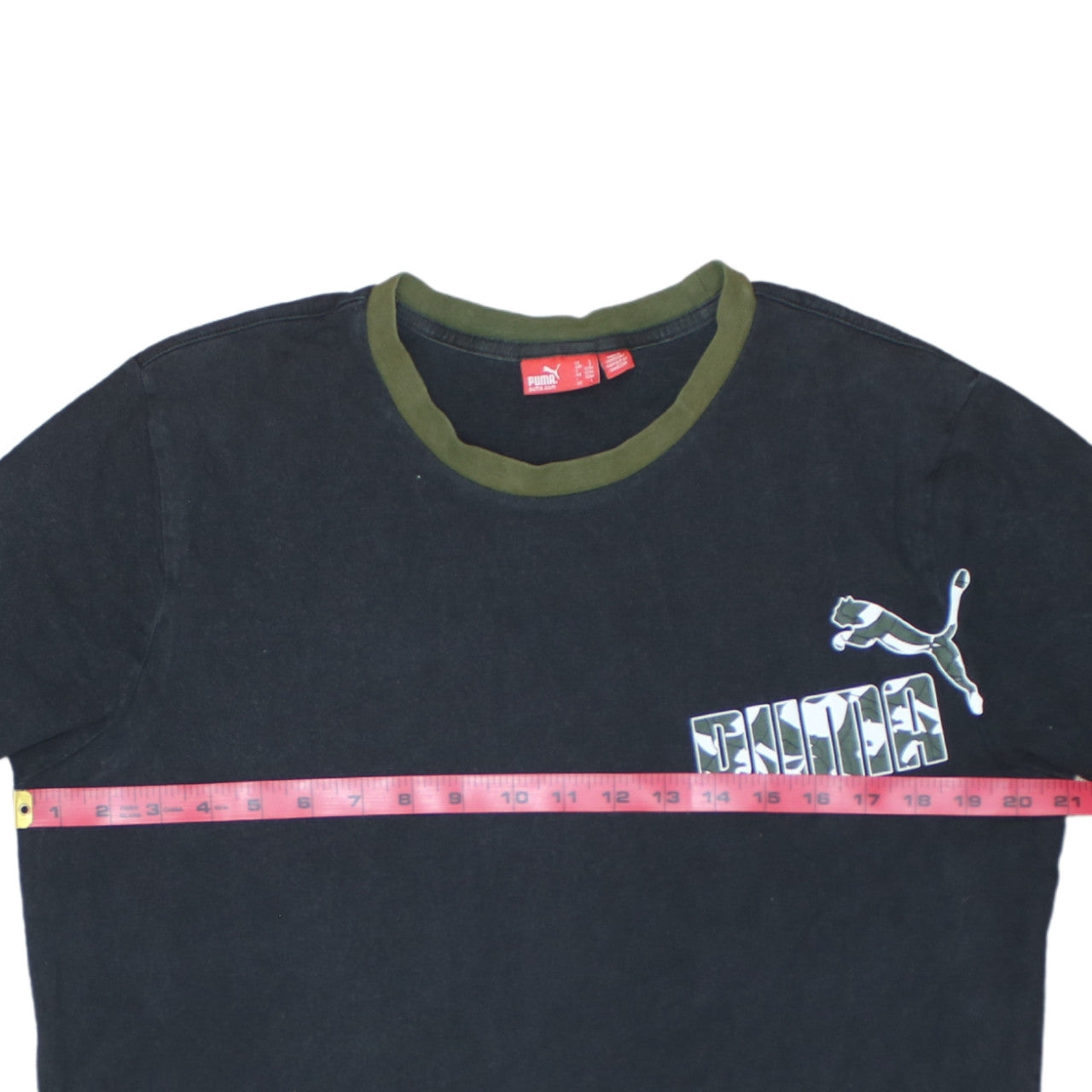 Mens UK Size L PUMA Black  T-Shirt
