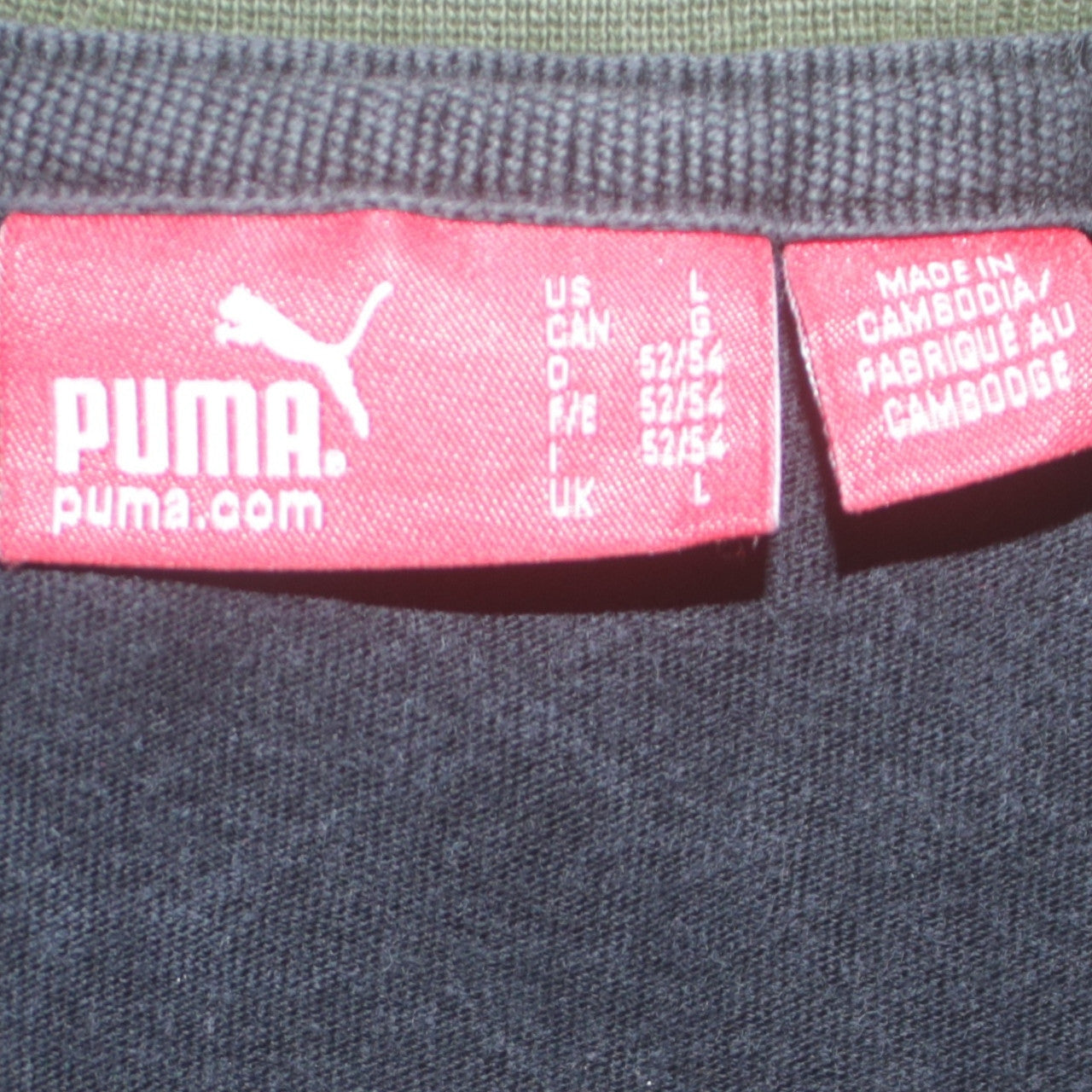 Mens UK Size L PUMA Black  T-Shirt