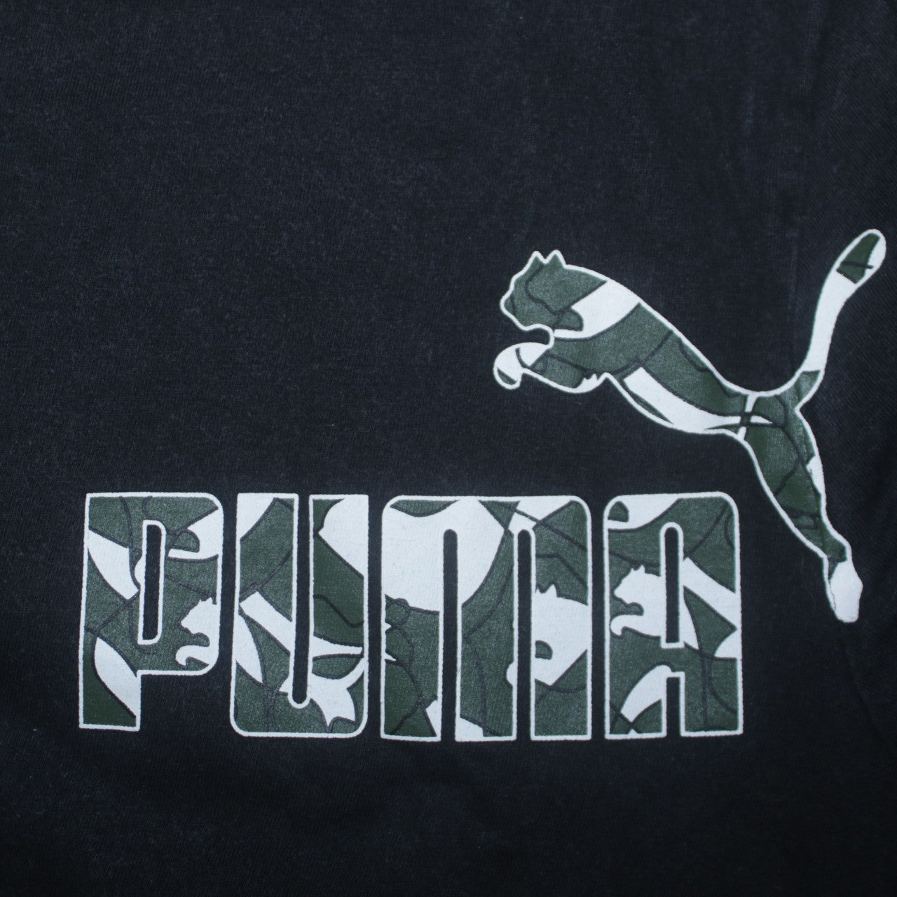 Mens UK Size L PUMA Black  T-Shirt