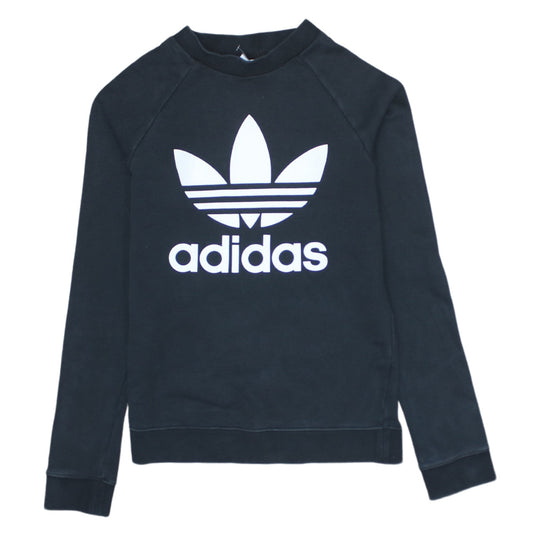 Womens UK Size XS adidas Black Pullover Sweatshirt