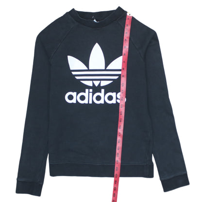 Womens UK Size XS adidas Black Pullover Sweatshirt