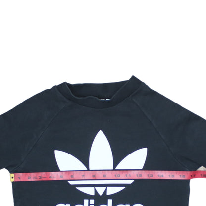 Womens UK Size XS adidas Black Pullover Sweatshirt