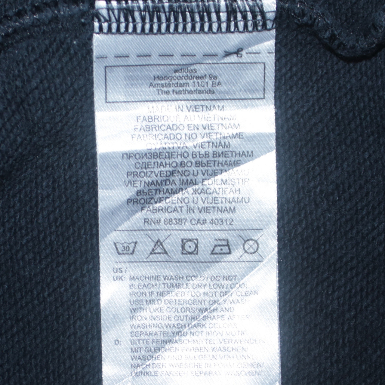 Womens UK Size XS adidas Black Pullover Sweatshirt