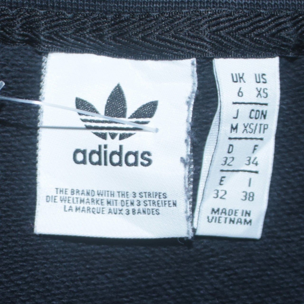 Womens UK Size XS adidas Black Pullover Sweatshirt