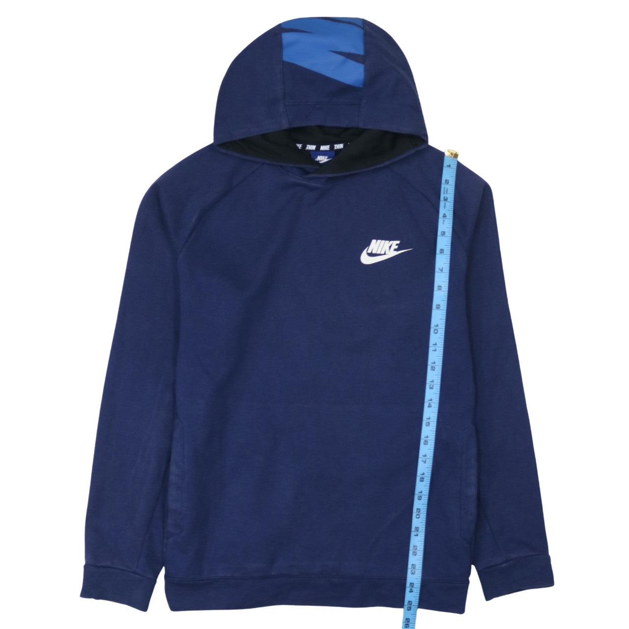 Mens UK Size M Nike Blue Pullover Hoodie