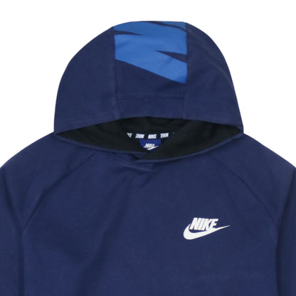 Mens UK Size M Nike Blue Pullover Hoodie