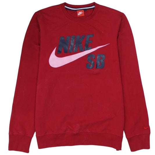Mens UK Size L Nike Red Pullover Sweatshirt