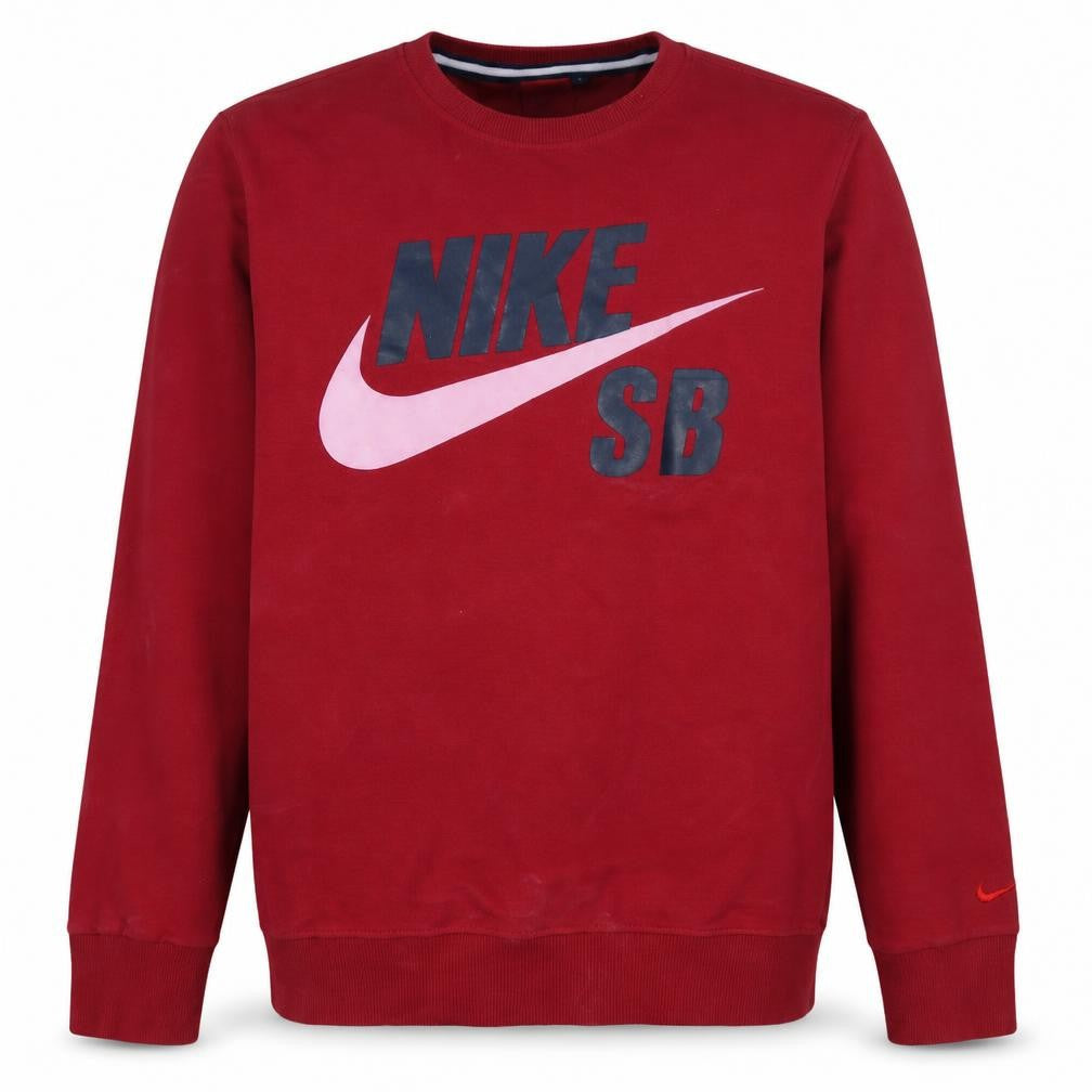 Mens UK Size L Nike Red Pullover Sweatshirt