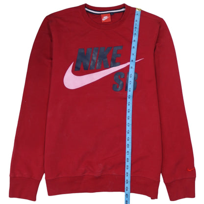 Mens UK Size L Nike Red Pullover Sweatshirt
