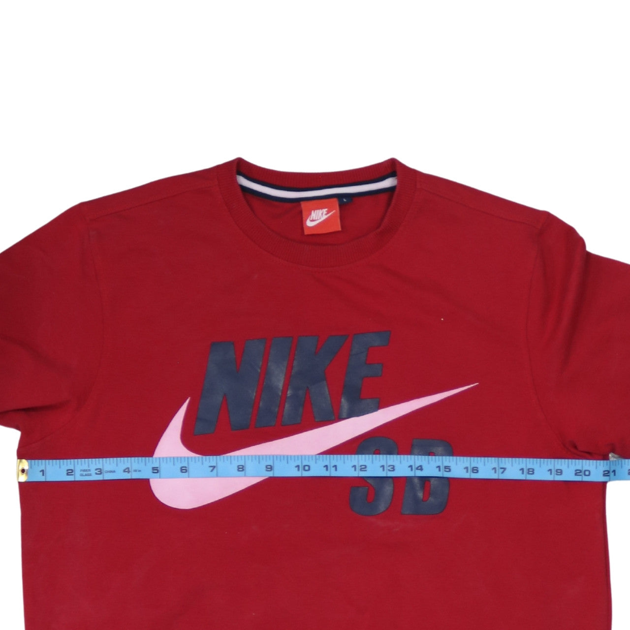 Mens UK Size L Nike Red Pullover Sweatshirt