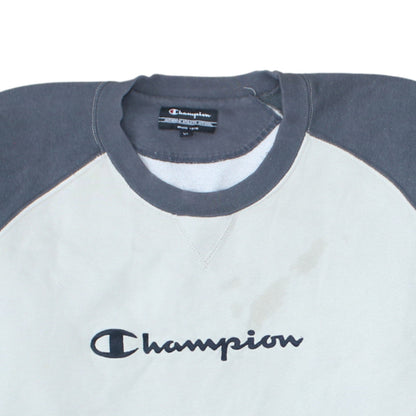 Mens UK Size XL Champion Grey Pullover Sweatshirt
