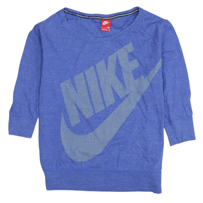Womens UK Size XL Nike Blue Pullover Sweatshirt