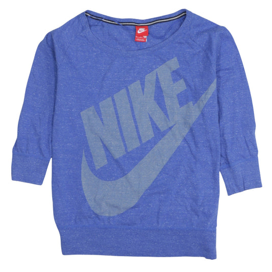 Womens UK Size XL Nike Blue Pullover Sweatshirt