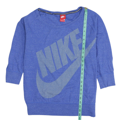 Womens UK Size XL Nike Blue Pullover Sweatshirt