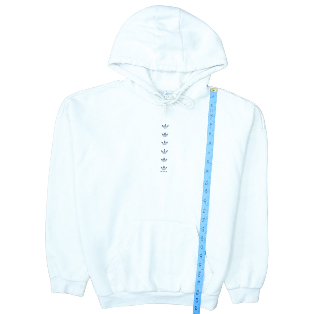 Womens UK Size 10 adidas White Pullover Hoodie