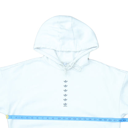 Womens UK Size 10 adidas White Pullover Hoodie