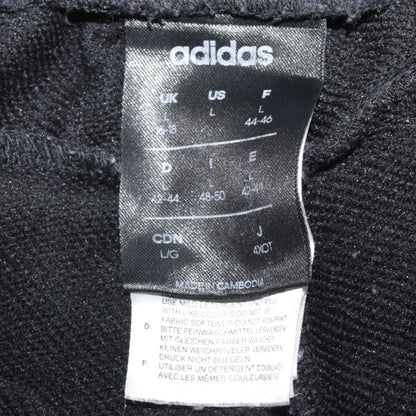Womens UK Size L adidas Regular Fit Track Pants Black Trousers
