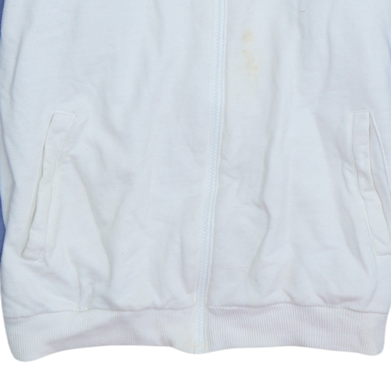 Womens UK Size 14 adidas White Full Zip Hoodie