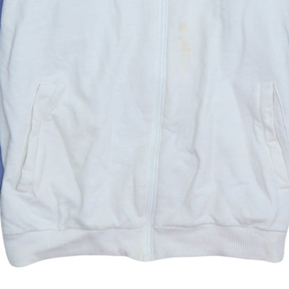 Womens UK Size 14 adidas White Full Zip Hoodie