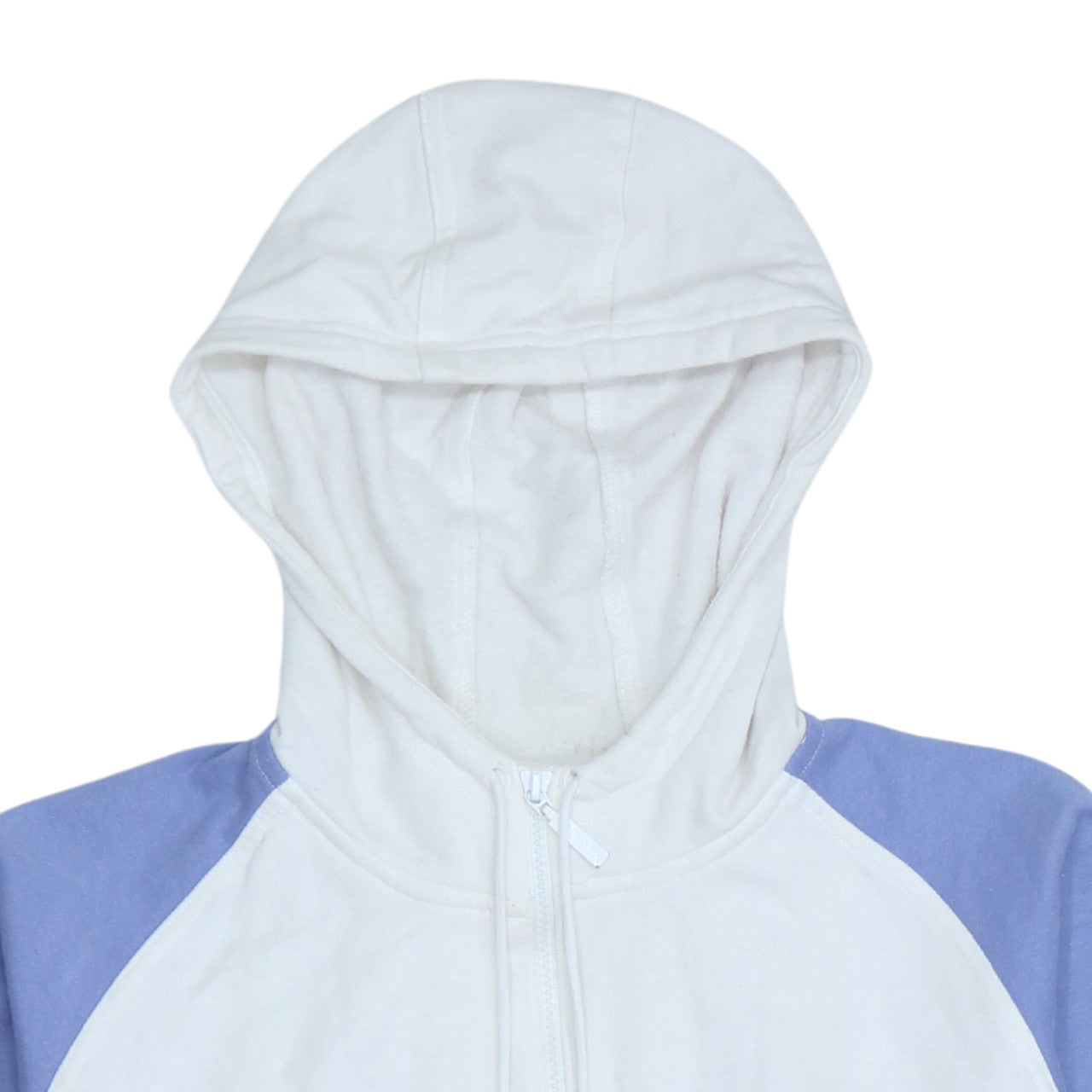 Womens UK Size 14 adidas White Full Zip Hoodie