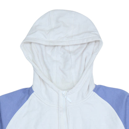 Womens UK Size 14 adidas White Full Zip Hoodie