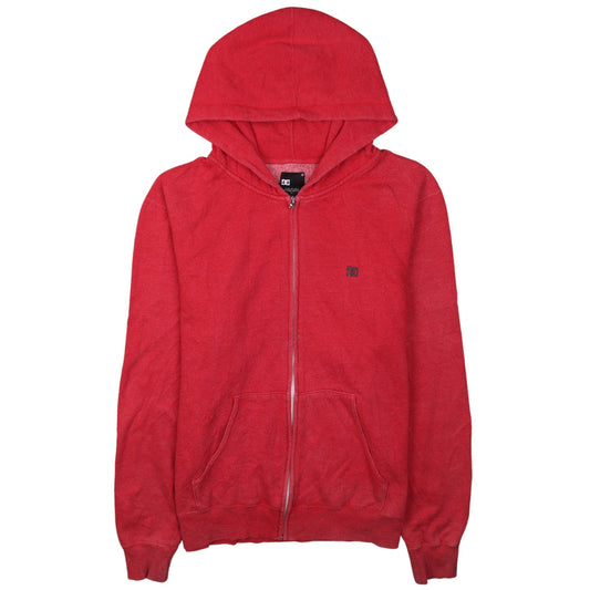 Boys UK Size L DC Red Full Zip Hoodie