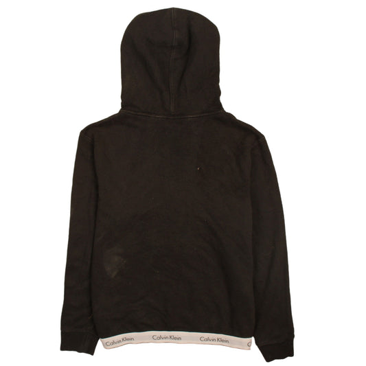 Womens UK Size M Calvin Klein Black Pullover Hoodie