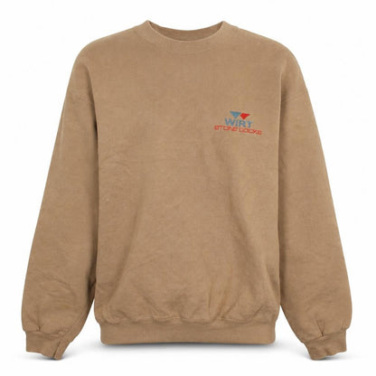 Mens UK Size M Lee Beige Pullover Sweatshirt