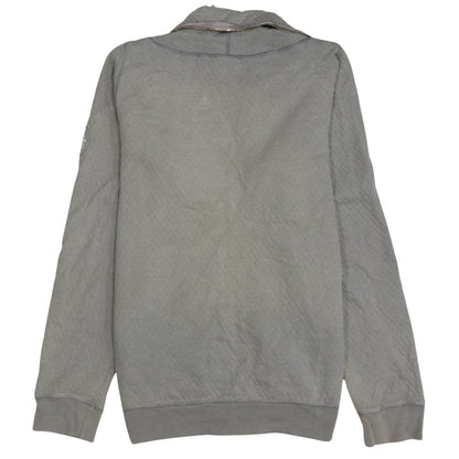 Diesel Men's Grey Full Zip Sweatshirt Medium Logo Casual