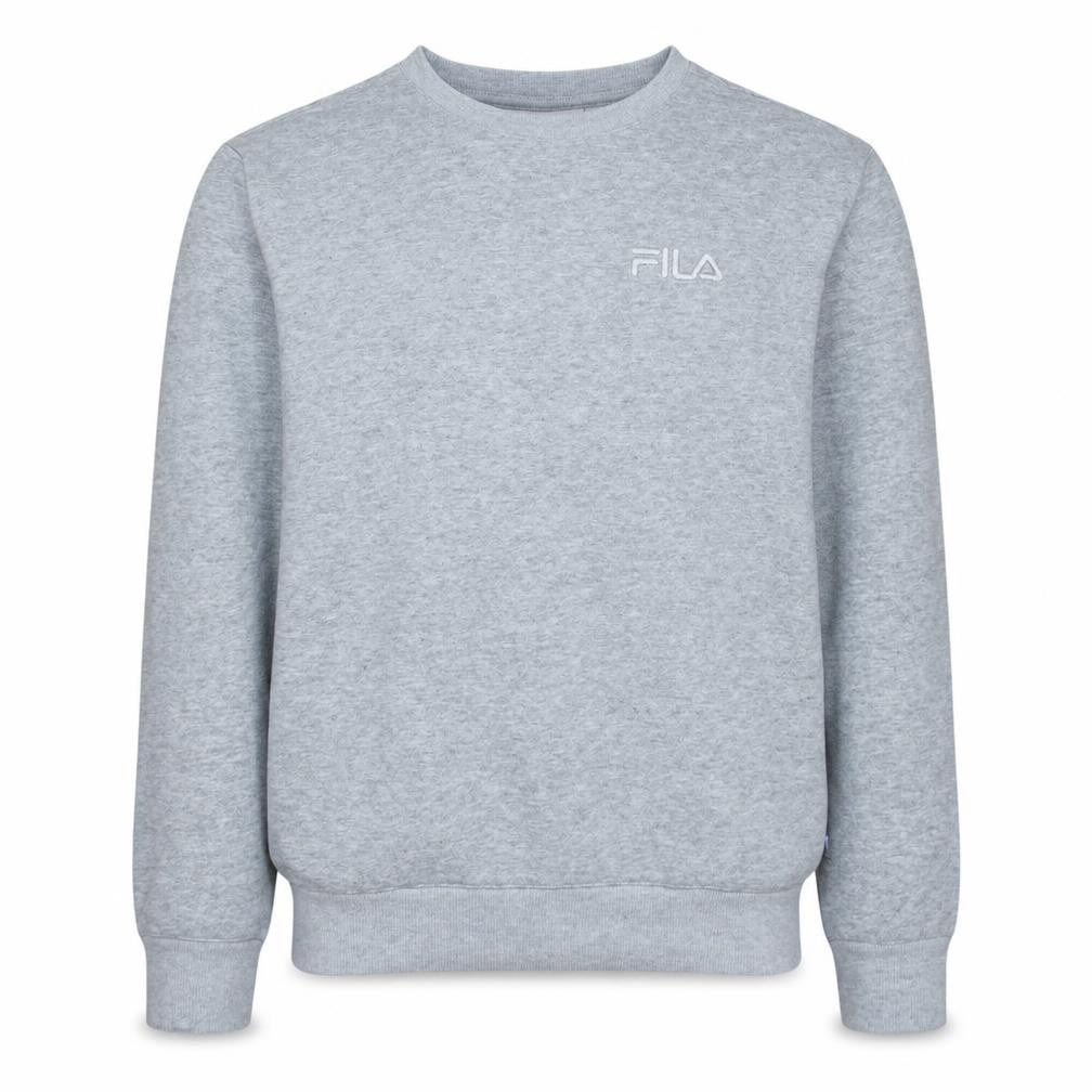 Fila Men's Grey Crew Neck Pullover Sweatshirt Size M