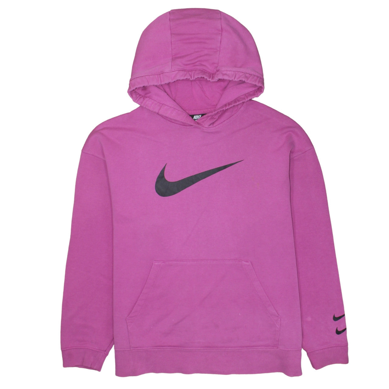 Womens UK Size L Nike Pink Pullover Hoodie