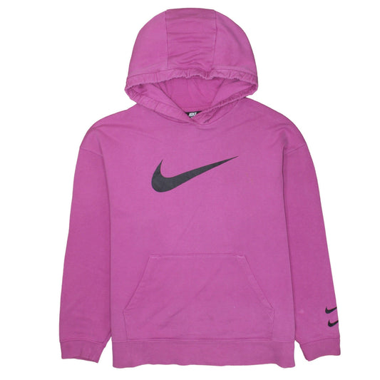 Womens UK Size L Nike Pink Pullover Hoodie
