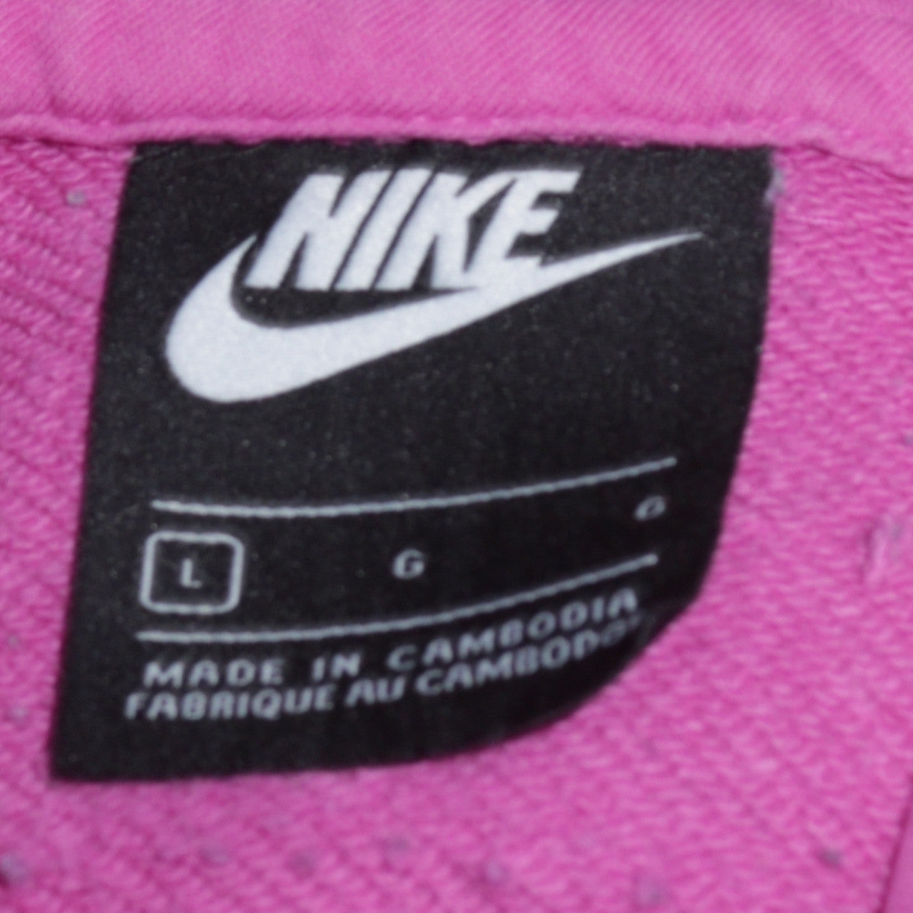 Womens UK Size L Nike Pink Pullover Hoodie