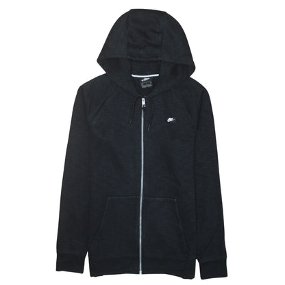 Nike Men's Black Full Zip Hoodie Small Cotton Blend Sportswear
