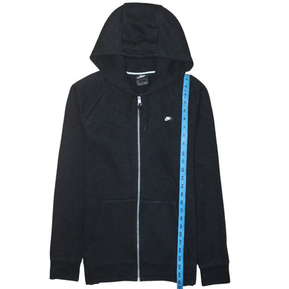 Nike Men's Black Full Zip Hoodie Small Cotton Blend Sportswear